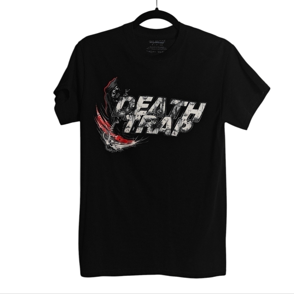 GILDAN Dry Blend Death Trap Signed  Racing T-Shirt Size Small